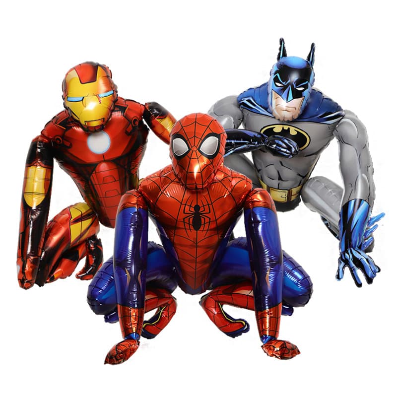 Party Activity Decoration Toy Balloons 4D Standing Spider-Man Balloon Iron Man Batman Balloon Large