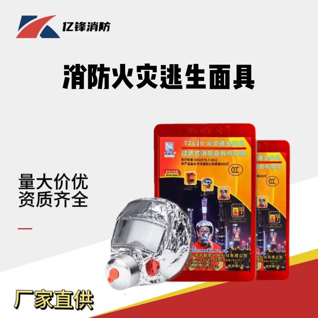 Wholesale fire self-rescue breathing apparatus, smoke-proof escape filtered self-rescue respirator for hotels and homes