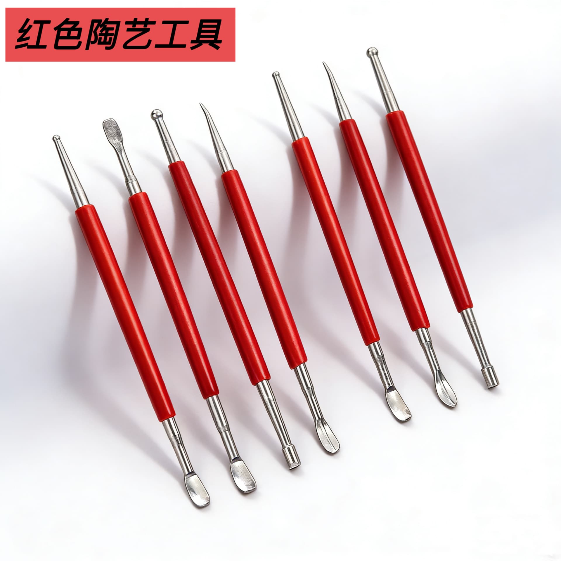 Ceramic Clay Sculpture Tools Stainless Steel Clay Soft Pottery Stone Sculpture Special Indentation Pill Stick Shaping Knife Handmade DIY Tool