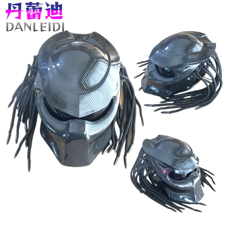 Internet celebrity hot model Predator helmet motorcycle Predator Harley motorcycle cool full-face helmet DOT ECE certification
