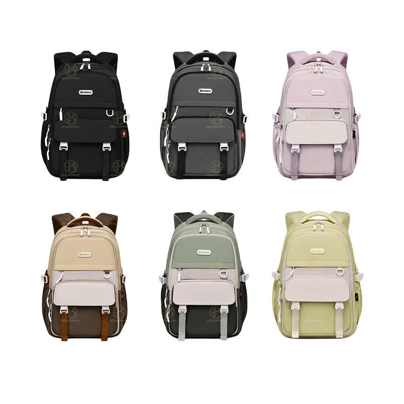 H-Shaped Chest Buckle Nylon Schoolbag Premium Elementary Student Backpack for Ages 7-13 Customizable Practical Style