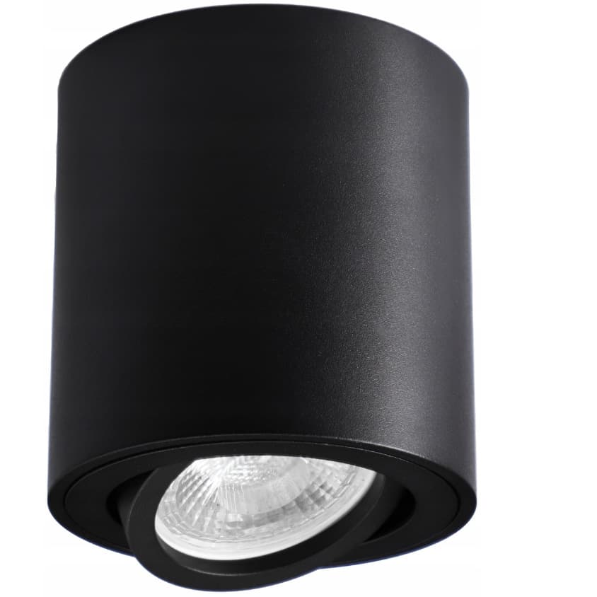 GU10 Surface-Mounted Spotlight Kit with Adjustable Angle, Replaces MR16 Bulbs Without Drilling