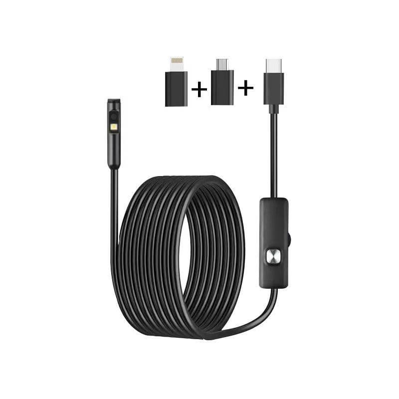 High-Definition Apple/Android Phone 8MM Single/Dual Lens Endoscope, Pipe Camera for Industrial Automotive Repair and Inspection