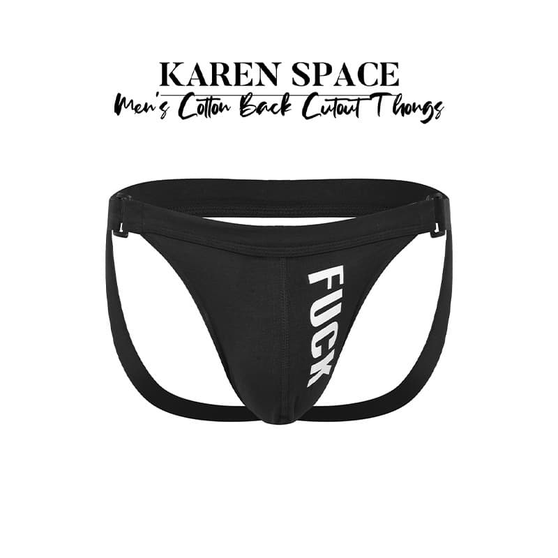 Printed Sexy Men's Thong Cotton New European Size Men's Thong Stretchy Breathable Erotic Double Thong for Men
