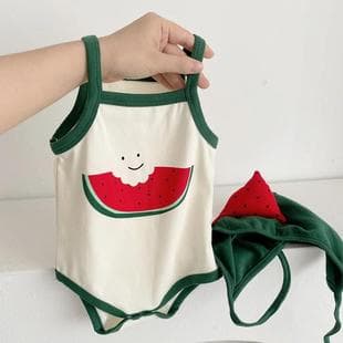 Newborn Baby Clothes Summer Thin Baby Summer Clothes Super Cute Infant Sleeveless Vest Bodysuit Summer Style