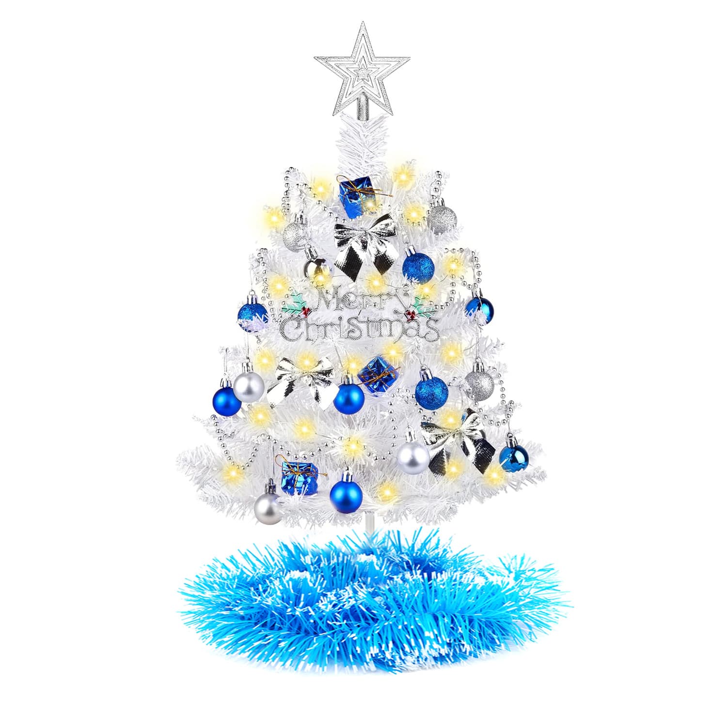 Christmas decoration gift boutique mini mini white 45cm Christmas tree decorations 60cm Christmas tree package