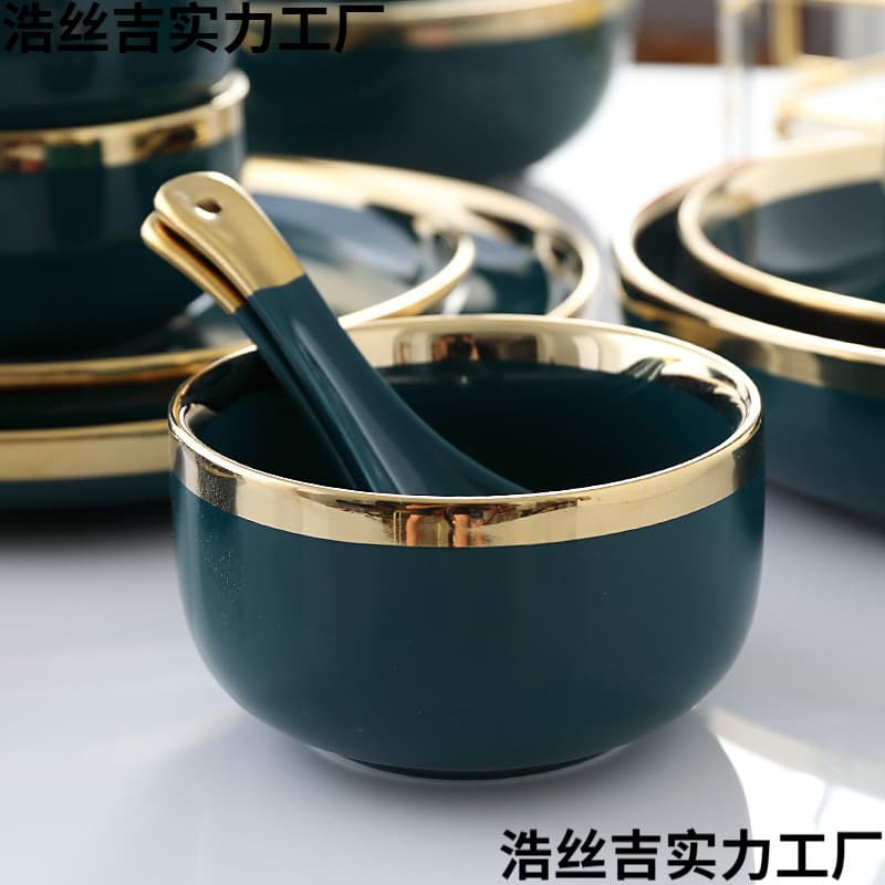 One Person Chopstick Bowl Spoon Set - High-Quality, Attractive Tableware for Single Dining, Exquisite and Dedicated for Tangxiang