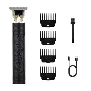 Cross-Border Electric Hair Clipper Set, Oil Head Clipper Long Battery Life Men's Hair Trimmer Digital Display Hair Cutting Scissors Universal