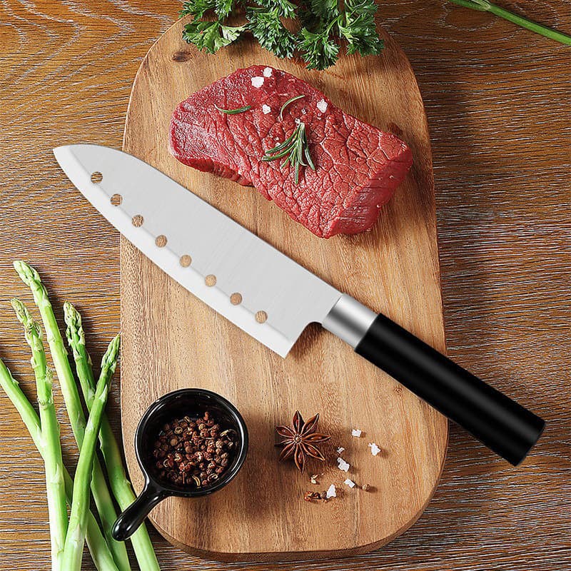 7-inch Japanese-style Chef Knife Stainless Steel Fillet Knife Meat Sushi Knife Non-stick Design Santoku Knife Wholesale