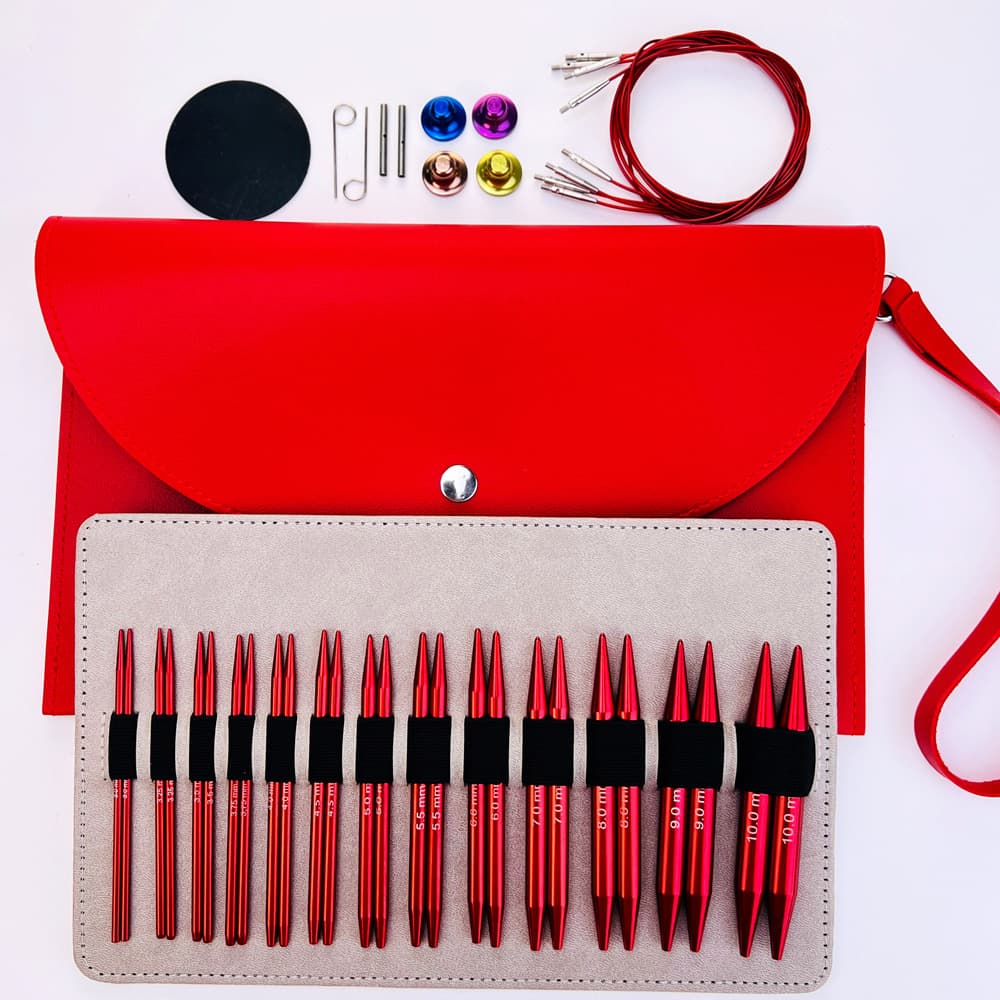 High-end detachable loop needle red envelope 360 rotating loop needle hand knitting diy kit tool