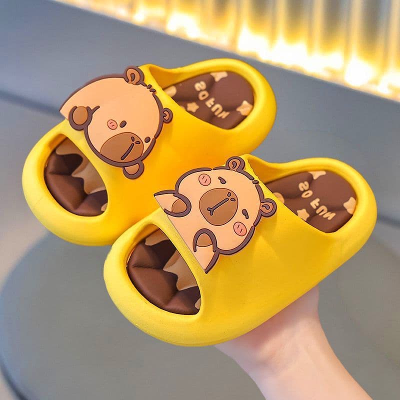 Capybara Children's Slippers Summer Boys Home Indoor Bathroom Non-Slip Girls Middle and Older Kids Parent-Child Baby