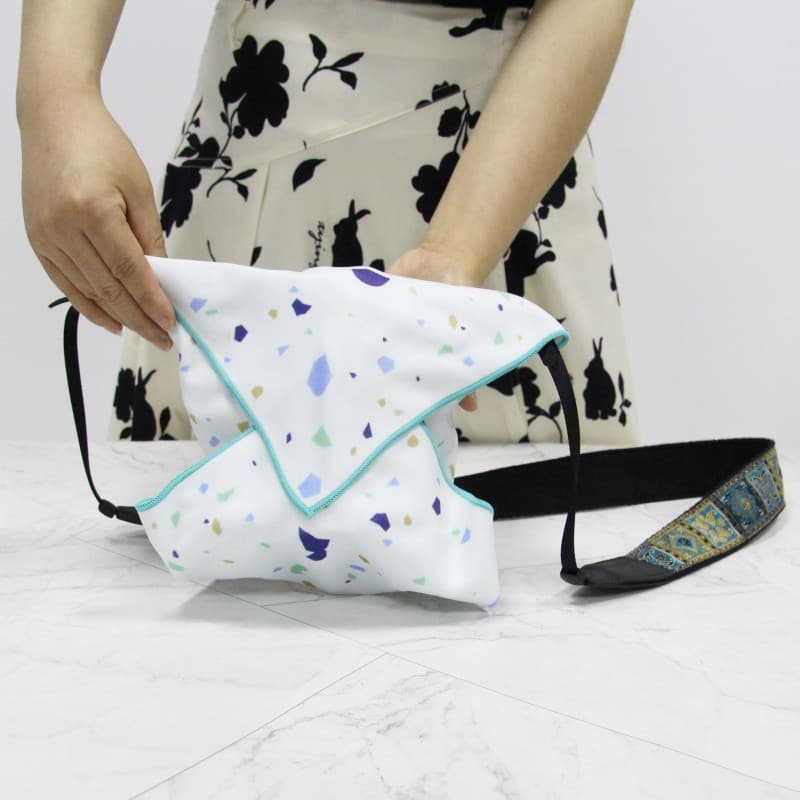 Sony digital camera protection cloth lens cleaning cloth magic adhesive cloth folding cloth self-adhesive portable makeup bag