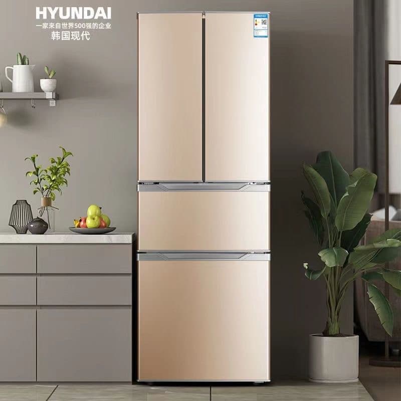 Korean Hyundai French Multi-Door Refrigerator Household Energy-Saving Compact Double Door Large Capacity Ultra-Thin Four-Door