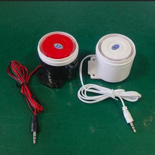 Factory Source 402 Alarm Horn 5-12V Wired Siren 120dB Loud Volume 3.5mm Audio Connector