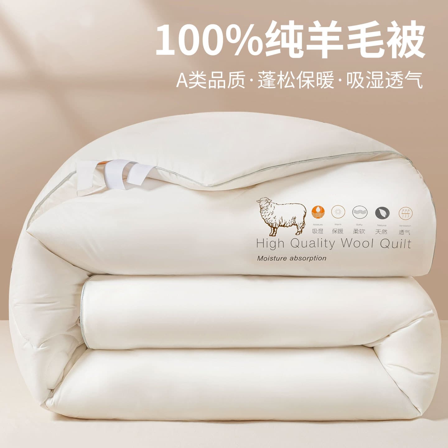 Wool Blanket Duvet 100% Pure Wool Winter Cashmere Quilt Thickened Warm Dorm Single Cotton Bedding Spring/Autumn Quilt