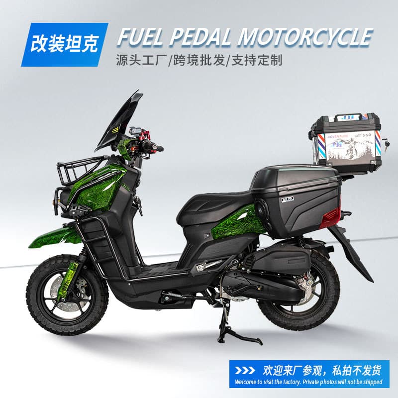 Cross-Border Custom Complete Vehicle Export Motorcycle Modified Tank Foreign Adult Commuter Scooter Fuel Motorcycle Full Container