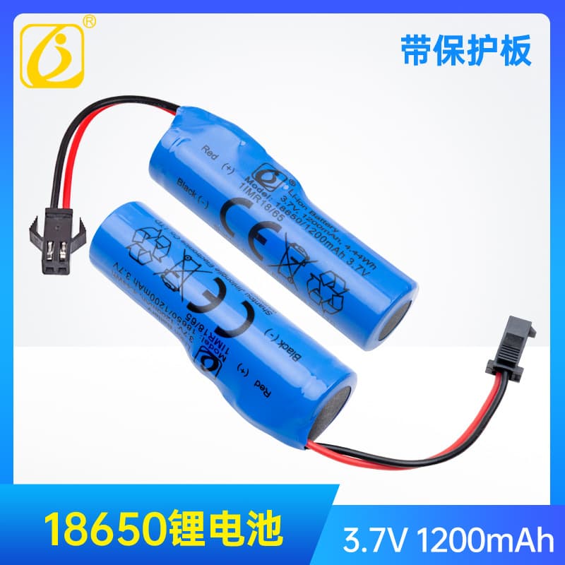 Jinlongjie 18650 Rechargeable Lithium Battery 3.7V 1200mAh with Protection Board Electric Toy AI Robot Dog Battery