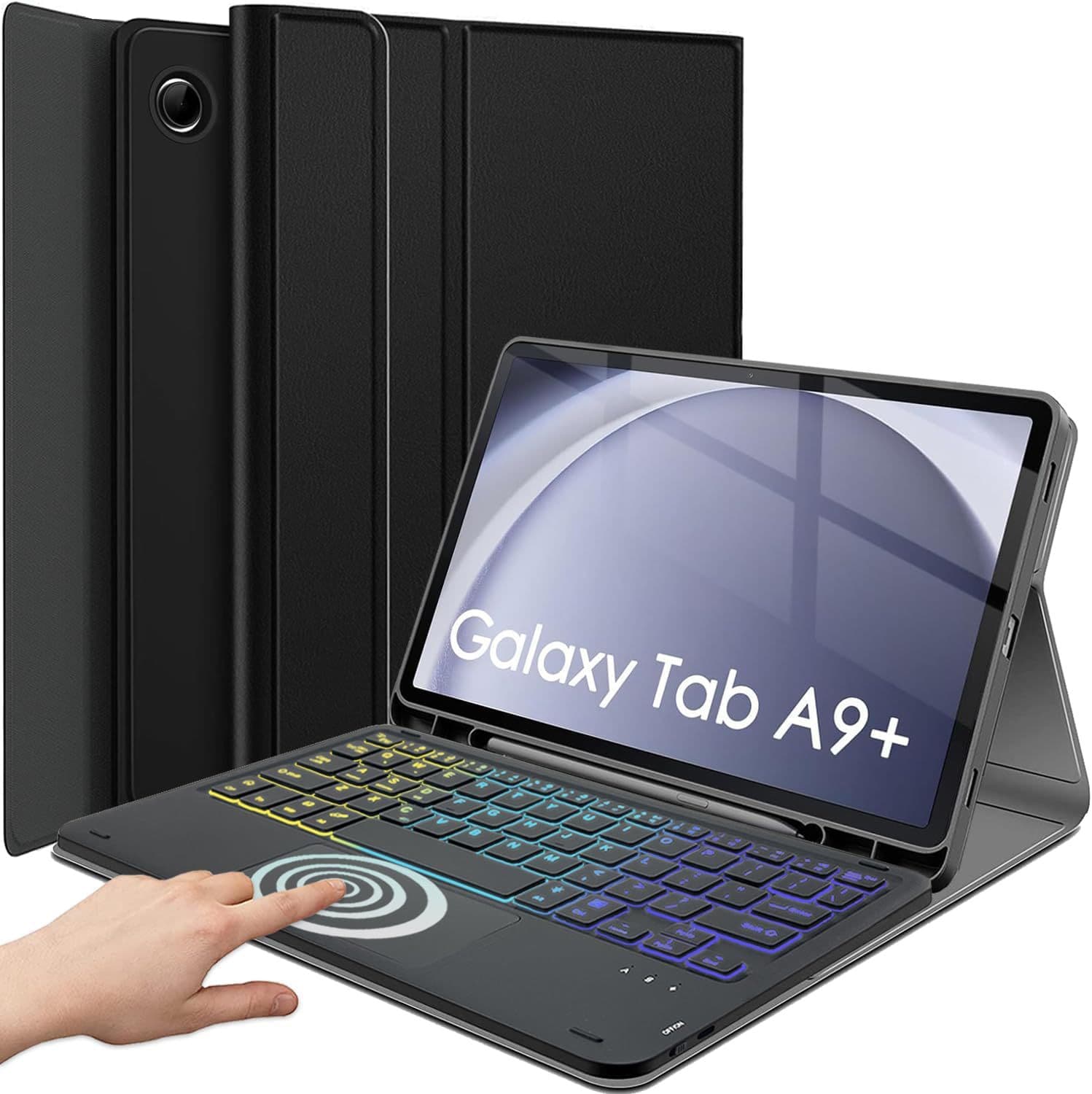 Suitable for Samsung Galaxy Tab A9 PLUS Bluetooth touch keyboard S11 a11+ protective cover pen slot leather case