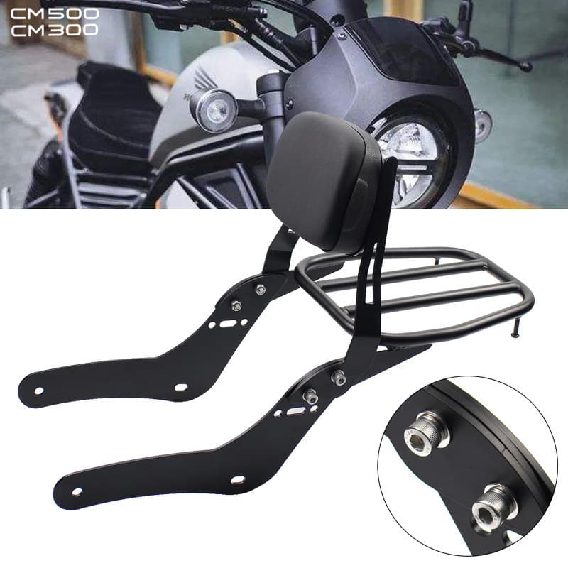 Rear Backrest Luggage Rack for Honda CM500 CM300 REBEL Daehan GV300 Modification