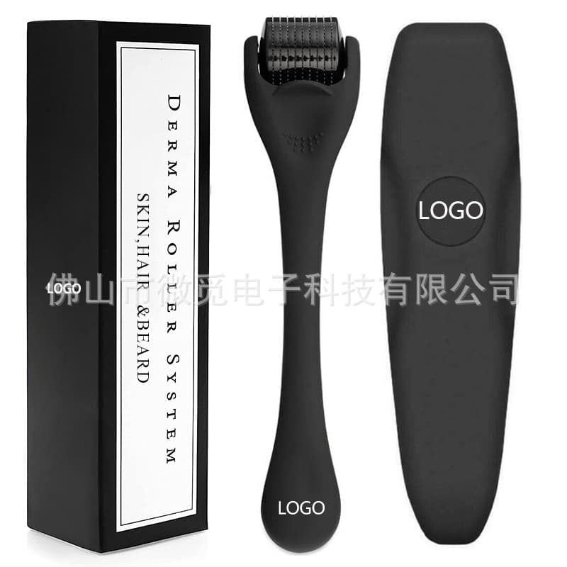 Source Manufacturer Supply 540 Frosted Matte Spray Paint Microneedle Beauty Facial Introduction Massage Manual Roller Needle Roller