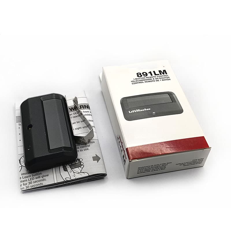 891LM button control switch for garage door yellow learning button