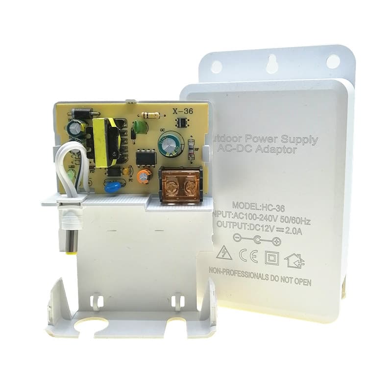Outdoor Surveillance Power Supply 12V 2.5A Weatherproof Camera Power Adapter Pull-Out Box Outdoor 2A Switching Power Supply