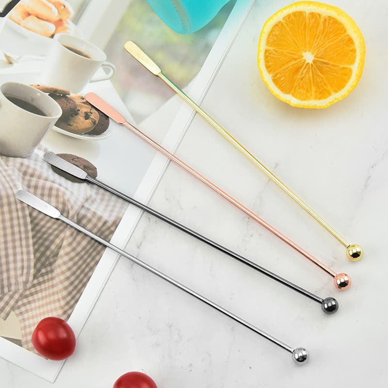 304 Stainless Steel Stirring Rod, Cocktail/Drink/Coffee Spoon, Metal Long Handle, Bar Spoon, Bar Mixing Tool