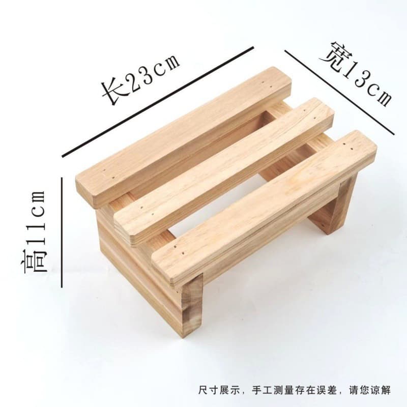 Foot Soaking Wooden Bucket Set with Thick Solid Wood Steaming Small Stool Foot Wash Steam Massage Stool