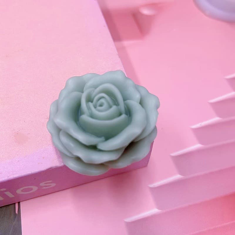 Flower Candle Silicone Mold DIY Rose Flower Handmade Soap Aromatherapy Gypsum Clay Crafts Baking Mold