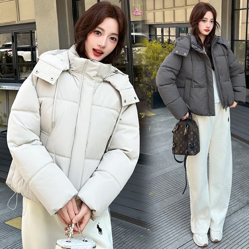 Russian Cotton Coat Women Short Hooded 2026 New Casual Cotton Padded Jacket Petite Bread Jacket Outerwear Jacket Wholesale