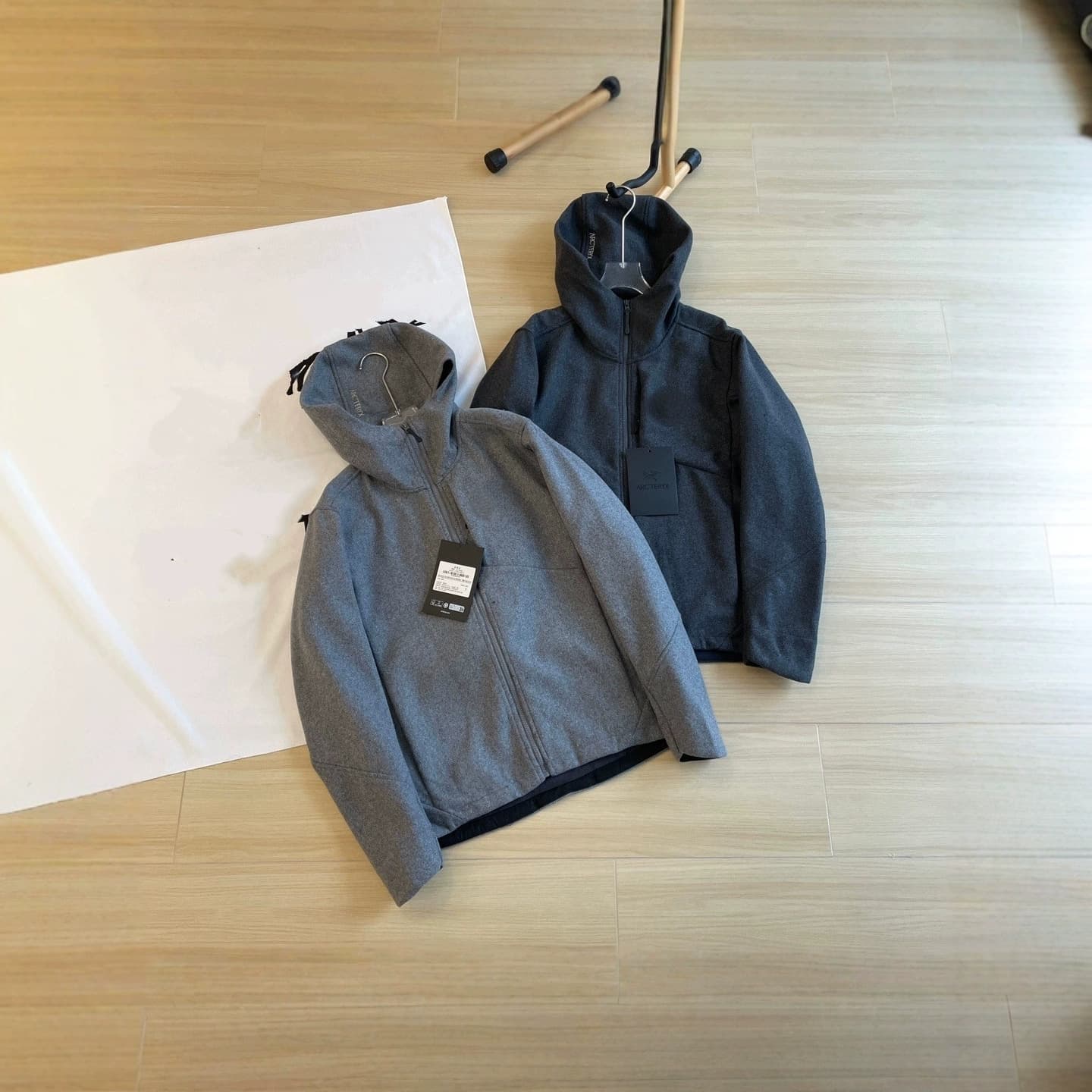 Niaojia Outdoor Spring and Autumn Woolen Jacket Wool Material Men's Sports Laminated Hooded Loose Breathable Soft Shell Jacket