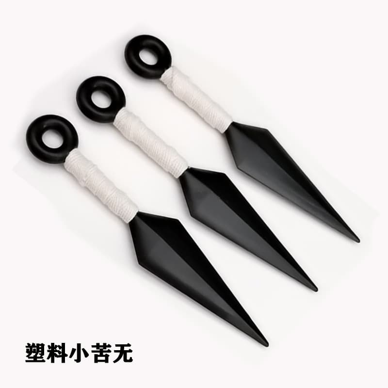 Anime Merch Konoha Headband Plastic Kunai Shuriken Large Kunai Fourth Hokage Throwing Prop Wholesale