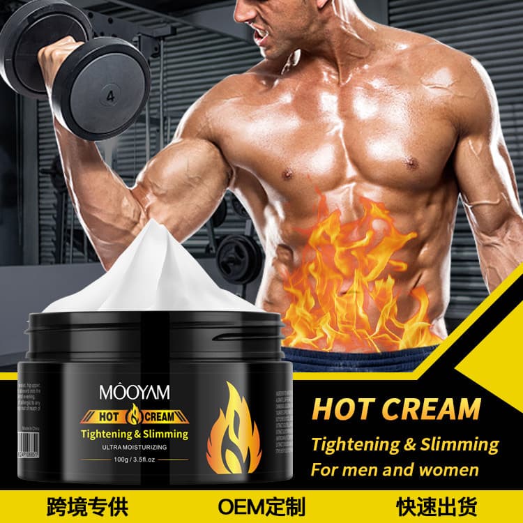 Slimming Cream for Fitness, Oil and Sweat Boosting, Heating Abdominal Muscle Cream