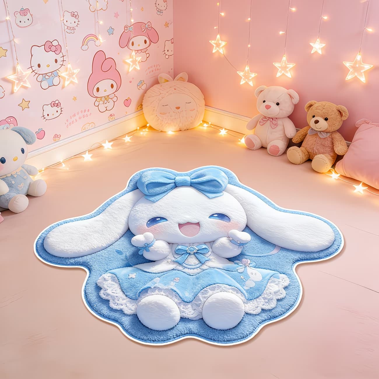 Cute Best-Selling Cartoon Carpet, Bathroom Non-Slip Water-Absorbent Rug, Thickened Cold-Insulating Bedside Mat, Entrance Floor Mat