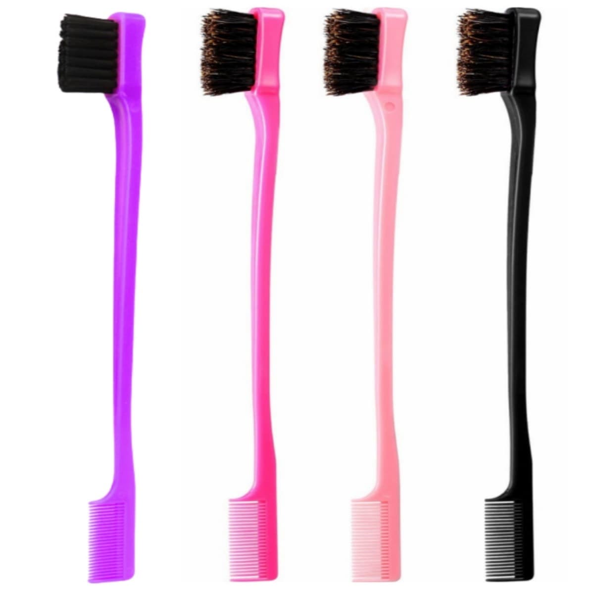 Factory Direct Dual-Ended Makeup Brush Eyebrow Brush Mascara Wand Hair Wax Brush Flyaway Tamer Toothbrush Hair Dye Brush Beauty Tool