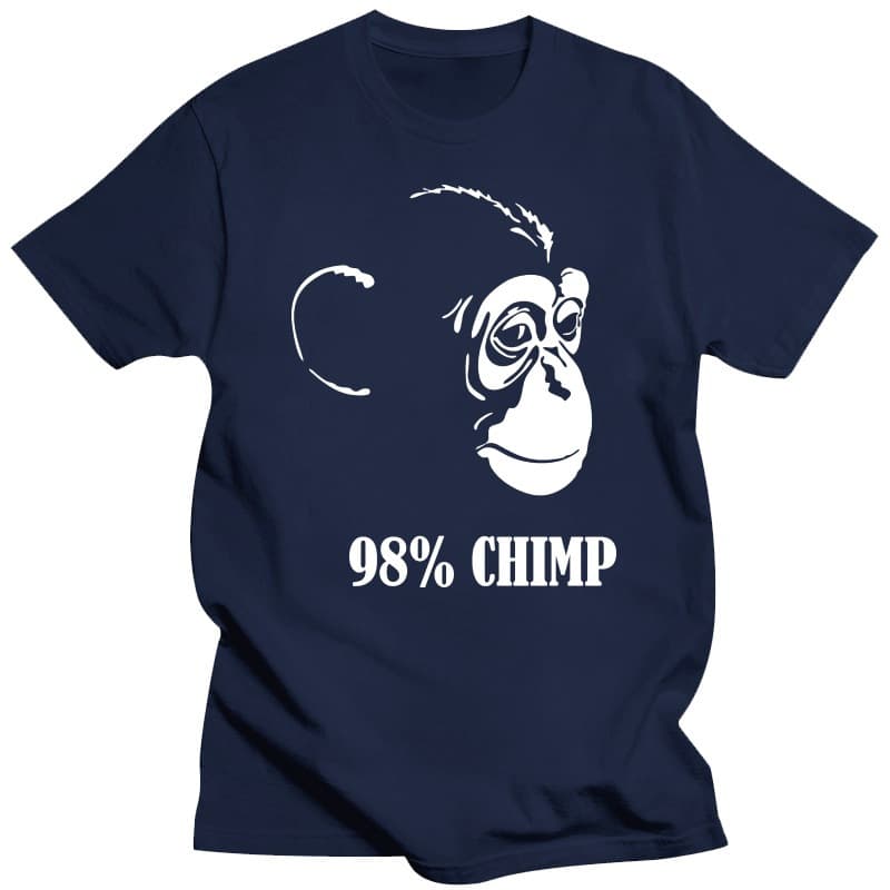 98% Chimp Kids Novelty T Shirt Birthday Boy Girl Xmas Gift