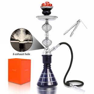 Cross-border Hot Selling Arabic Hookah Set Single Pipe Hookah Finished Product Hookah Set for Export