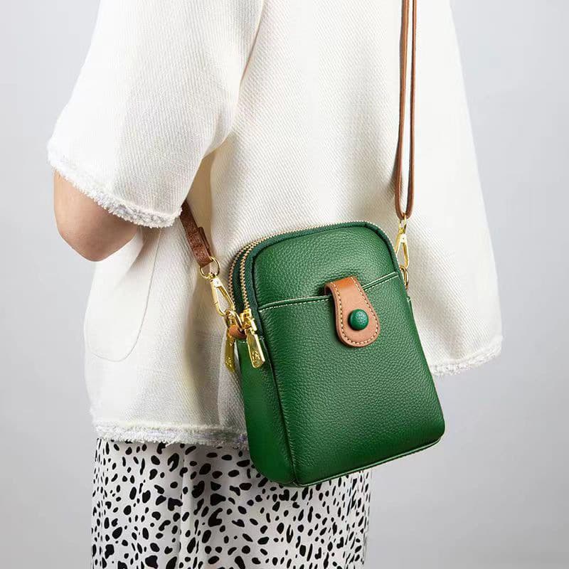 Mini Fashionable Ladies Bag 2024 Street Trend Shoulder Crossbody Mobile Phone Bag by Cabeau Daily Match PU Material