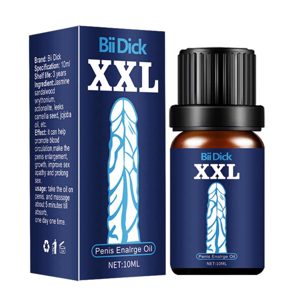 Bii Dick XXL Penis Men's Essential Oil 10ml, Body Massage Care, Enhance Endurance, External Use Oil