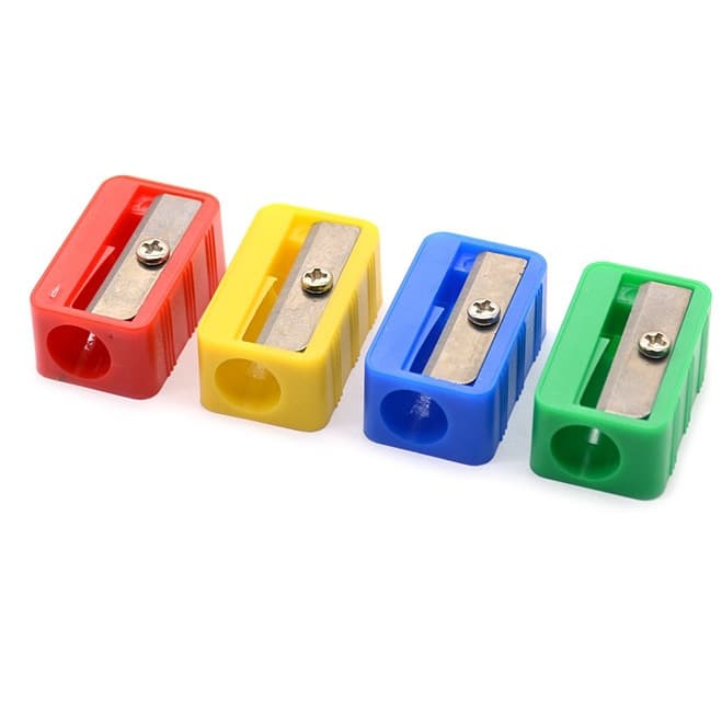 TAIHAO Pencil Sharpener Student Stationery Pencil Sharpener 643 Pencil Sharpener Nine Ribbed Square Manual Pencil Sharpener