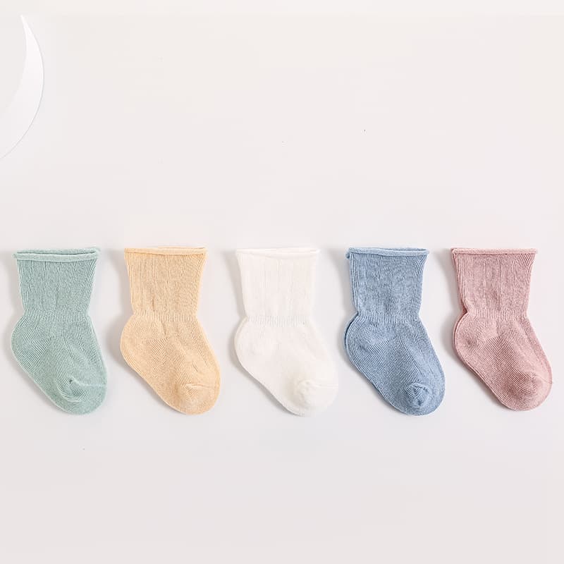 24 Baby Socks Class A Infant Toddler Socks Seamless Loose Mouth Newborn Cartoon Cotton Socks for Boys and Girls