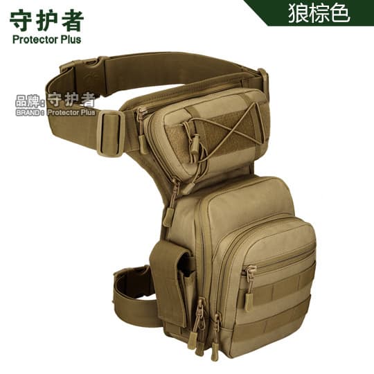 Guardian Tactical Multi-Function Leg Pack with Multiple Compartments, MOLLE Attachment, Pressure-Relief Cycling Waist/Leg Bag, Dual-Adjustment Waist Pack