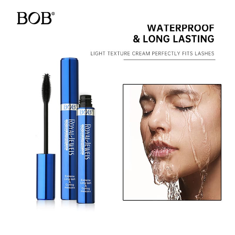 Bob Cross-Border Volumizing Mascara Waterproof Smudge-Proof Long-Lasting Curling Lifting Volumizing European and American Hot Selling In Stock Wholesale