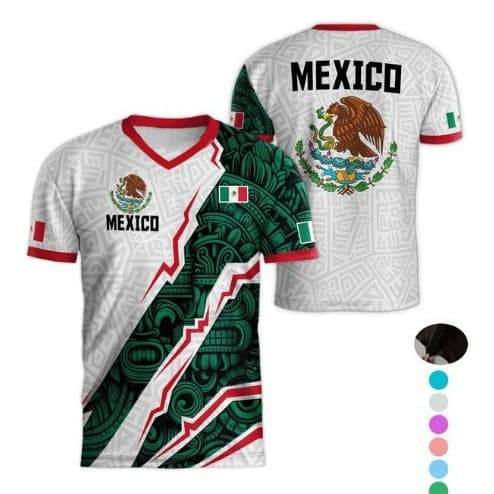2026 New Style Cross-border Independent Station Amazon New Mexico World Cup T-Shirt Football Short Sleeve Merchandise Series