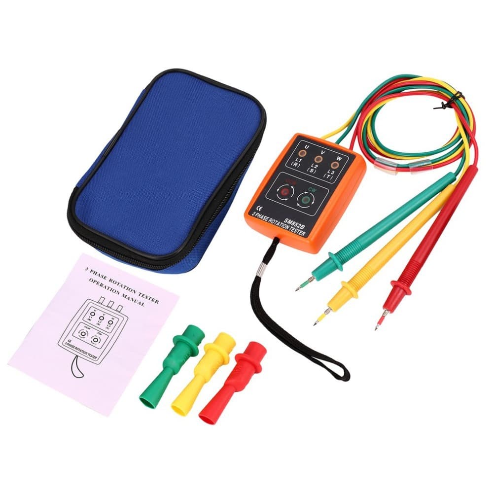 Phase Indicater three-phase tester phase sequence meter high voltage phase sequence meter phase meter phase sequence detector