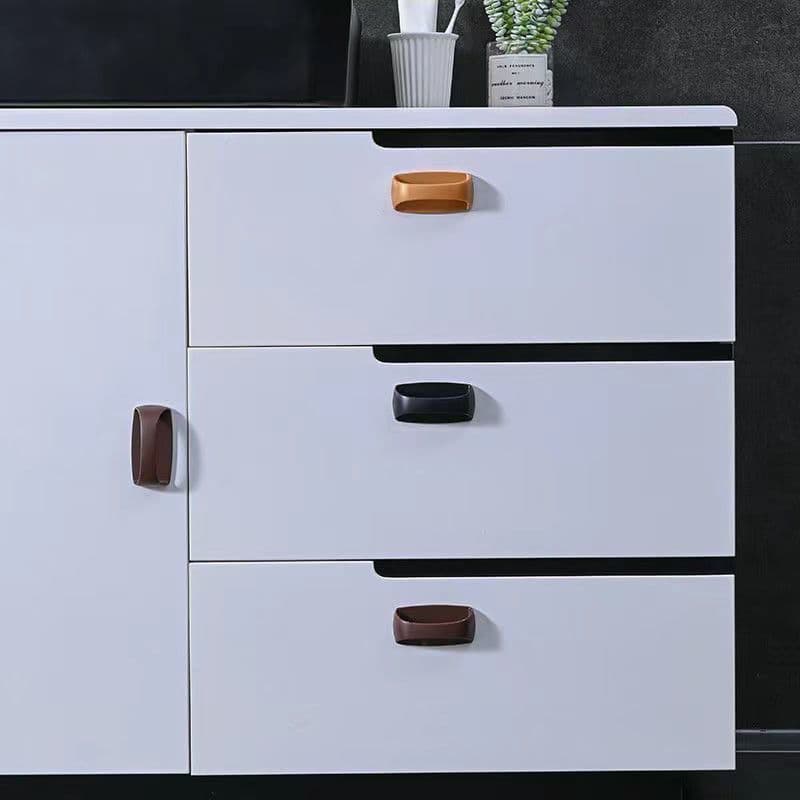 Glass door handle no punching self-adhesive toilet bathroom door handle wooden door cabinet kitchen drawer sliding door handle