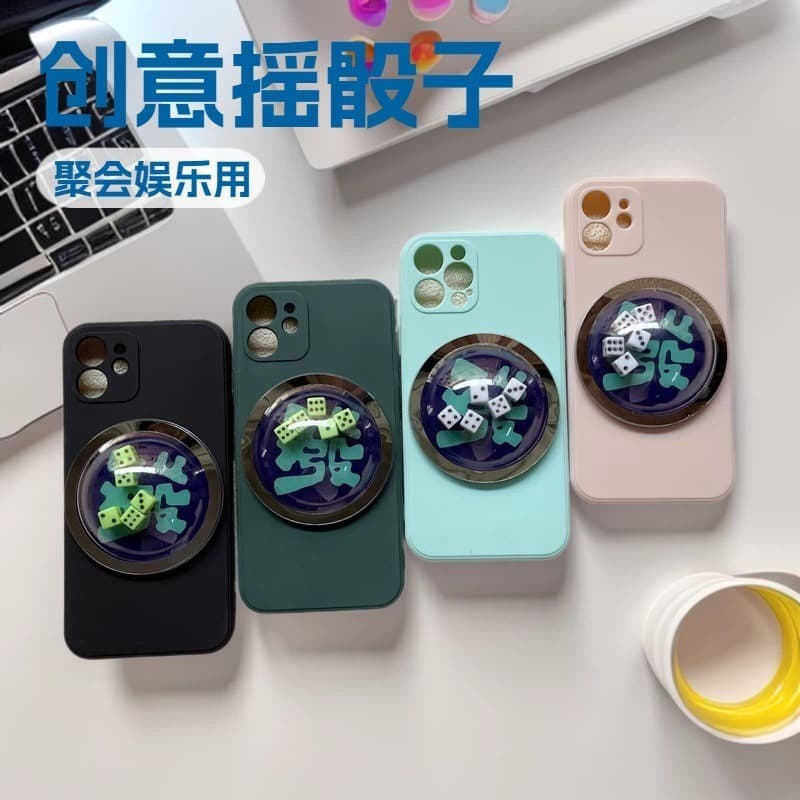 New Dice Phone Holder Party Game Creative Dice Rolling Plastic Phone Accessory Toy Stock Wholesale for Men