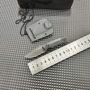 Hot-selling Boker G10 Handle Neck Knife with K-Sheath, Tactical Pocket Knife, Self-Defense Knife, Portable Mini Knife