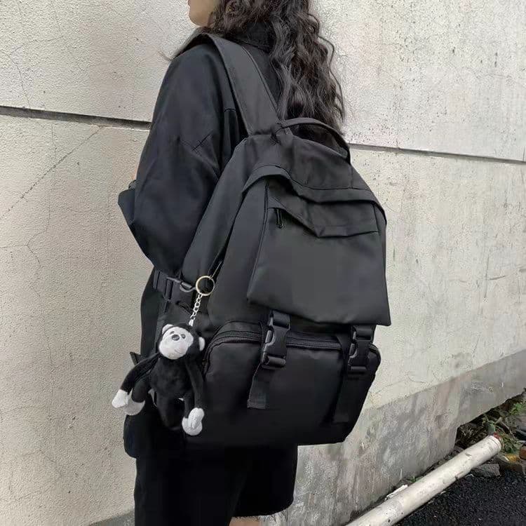 2024 Summer New Campus Style Fresh Ins Women's Bag Solid Color Japanese Style Women's Backpack for College Students Fashion