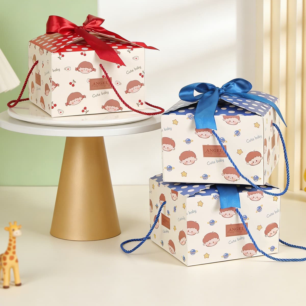 New Full Moon Gift Box Empty Box Children's Day Packaging Box Ten-Year-Old Birthday Premium Gift Box for Kids